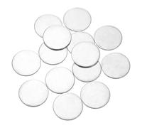 sourcing map 50Pcs Stainless Steel Disc, 1 1/32"(26mm) Dia 0.05"(1.2mm) Thick 304 Stainless Steel Flat Round Sheet Blank Round Circle Plate for Crafts Metal Stamping and Jewelry Making