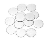 sourcing map 50Pcs Stainless Steel Disc, 15/16"(24mm) Dia 0.06"(1.5mm) Thick 304 Stainless Steel Flat Round Sheet Blank Round Circle Plate for Crafts Metal Stamping and Jewelry Making