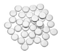 sourcing map 50Pcs Stainless Steel Disc, 5/16"(8mm) Dia 0.04"(1mm) Thick 304 Stainless Steel Flat Round Sheet Blank Round Circle Plate for Crafts Metal Stamping and Jewelry Making
