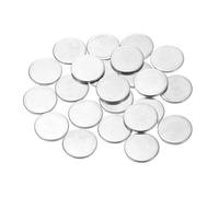 sourcing map 50Pcs Stainless Steel Disc, 5/8"(16mm) Dia 0.05"(1.3mm) Thick 304 Stainless Steel Flat Round Sheet Blank Round Circle Plate for Crafts Metal Stamping and Jewelry Making
