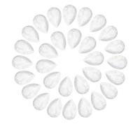 sourcing map 50Pcs Teardrop Rhinestones 7 x 10 mm Glass Pointed Back Rhinestone Beads Gems for Jewelry Making Costume Crystal Embellishments Crafts, White