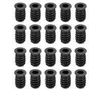 sourcing map 50Pcs Threaded Inserts, M6-1x17 Zinc Plated Carbon Steel Hex Socket Drive Screw-in Nut Threaded Inserts for Wood Working Tools and Accessories