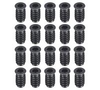 sourcing map 50Pcs Threaded Inserts, M6-1x20 Zinc Plated Carbon Steel Hex Socket Drive Screw-in Nut Threaded Inserts for Wood Working Tools and Accessories