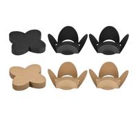 sourcing map 50Pcs Truffle Wrappers, Mini Cupcake Liners, Chocolate Candy Cups, Dessert Base Liners for Christmas, Valentine's Day, Wedding Birthday Party, Black/Brown