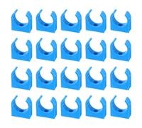 sourcing map 50Pcs U-Shaped Water Pipe Clamps for 25mm/0.98" OD Pipes,Blue | PPR Pipe Clamps Clips U Shaped Pipe Clip Fit,Water Pipes and Tubing Hoses Support