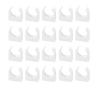 sourcing map 50Pcs U-Shaped Water Pipe Clamps for 25mm/0.98" OD Pipes,White | PPR Pipe Clamps Clips U Shaped Pipe Clip Fit,Water Pipes and Tubing Hoses Support