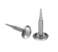 sourcing map 50Pcs Upholstery Nails, 6x13.5mm Upholstery Tacks Furniture Tacks Round Head Decorative Tack for Sofas Beds DIY Project, Silver