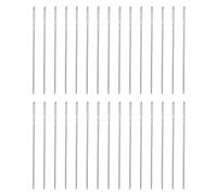 sourcing map 50pcs Upholstery Needles 0.6mm Diameter 34mm (1.34") Long Large Eye Stitching Sewing Straight Hand Needles Stainless Steel for Leather Tapestry Embroidery Tufting, Silver