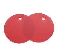 sourcing map 50pcs Waterproof Shipping Tags, PVC Metal Eyelet Durable Label Tear Resistant Blank Tag for Product Identification Inventory Car Parts Tag, Red