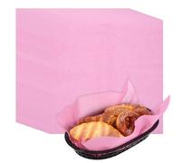 sourcing map 50pcs Wax Paper Sheets with 5 Pcs Fast Food Baskets, 11.8" x 11.8" Sandwich Wrapping Paper Solid Color Basket Liners for Restaurant Supplies BBQ Baking Hamburger Fries, Pink