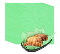 sourcing map 50pcs Wax Paper Sheets with 5 Pcs Fast Food Baskets, 11.8" x 11.8" Sandwich Wrapping Paper Solid Color Basket Liner for Restaurant Supplies BBQ Baking Hamburger Fries, Fruit Green