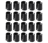 sourcing map 50Pcs Wire Shelving Shelf Lock Clips, Plastic Shelving Clips for 7/8" Post Shelving, Shelving Sleeves Replacements for Wire Shelving System, Black