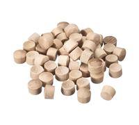 sourcing map 50Pcs Wood Button Top Plugs, 13/32 Inch Round Head Wood Plugs Screw Hole Covers Wooden Screw Plugs for Furniture Tables Chairs