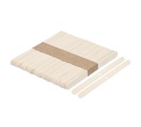sourcing map 50pcs Wood Craft Sticks, 4.5 Inch Ice Cream Sticks for DIY Craft, Home Art Projects Brown