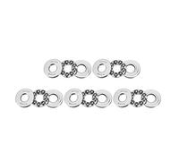 sourcing map 51100 Thrust Ball Bearings 10mm x 24mm x 9mm Chrome Steel ABEC3 Single Row Roller 5pcs