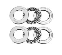 sourcing map 51104 Thrust Ball Bearings 20mm x 35mm x 10mm Chrome Steel ABEC3 Single Row Roller 2pcs