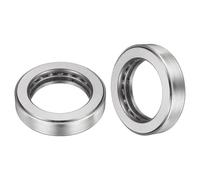 sourcing map 51108 Thrust Bearing, 4pcs Thrust Tapered Roller Bearings Full Complement of Balls Case Hardened Chrome Steel, 1.57" Bore x 2.44" OD x 0.55" Width (One-Piece)