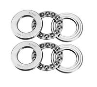 sourcing map 51206 Thrust Ball Bearings 30mm x 52mm x 16mm Chrome Steel ABEC3 Single Row Roller 2pcs