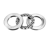 sourcing map 51211 Thrust Ball Bearings 55mm x 90mm x 25mm Chrome Steel ABEC3 Single Row Roller