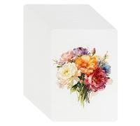 sourcing map 52 Pcs Watercolor Paper 5 x 7 Inch 74lb/200gsm Artist Painting Drawing Paper Bulk Cold Press Water Color Paint Sheet for Sketchbook Journal (Round Corner), White