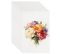 sourcing map 52 Pcs Watercolor Paper 6 x 9 Inch 60lb/160gsm Artist Painting Drawing Paper Bulk Cold Press Water Color Paint Sheet for Sketchbook Journal (Straight Corner), White