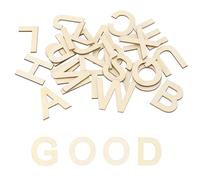 sourcing map 52 Pcs Wooden Letters 1.57"/4CM Wooden Letter for Crafts Unfinished Block Letters for Home Decorations DIY Wall Decor Spelling Learning