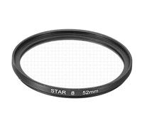 sourcing map 52mm Star Lens Filter, Starburst Lens Filter 8 Points Star Camera Lens Filter for Night Scenery Glassworks