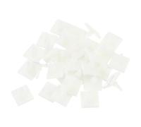 sourcing map 55 Pcs Adhesive PCB Spacer, Sticky Nylon Insulated Standoffs for PCB Board, Supporting Height 0.34", Fits PCB Hole Dia 4mm to 4.3mm, White