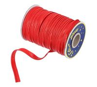 sourcing map 55 Yards Polyester Satin Bias Trim, 0.4 Inch Piping Trim Double Fold Piping Bias for Sewing Trimming DIY Crafting, Red