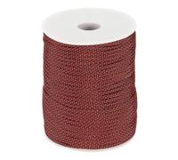 sourcing map 550 Paracord 200 Feet, 4mm 7 Strand Parachutes Cord Spool Survival Strong Rope String for Camping Hiking Fishing, Red/Black