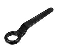 sourcing map 55mm Offset Box End Ring Type Impact Wrench, High Tensile Steel Single Head Wrench Hand Tool Extended Handle Wrench with Hanging Hole