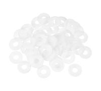 sourcing map 55Pcs M8 Nylon Flat Washers,8mm ID 14mm OD 1mm Thick White