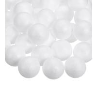 sourcing map 57 Pcs White Craft Foam Balls 0.4 Inch Smooth Polystyrene Foam Balls for Crafts Christmas Wedding Party Decorations DIY Household Project