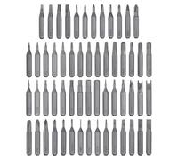 sourcing map 57pcs Screwdriver Bit Set 28mm Length S2 Steel Magnetic Phillips Slotted Hex Torx Star Triangle Square Y-Shaped U-Shaped Medium Board Card Removal Drill Bits