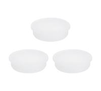 sourcing map 58.6mm Silicone Rubber Solid Plug Soft Flexible Stoppers T-Shaped Silicone Plugs for Hole Translucent White 3 Pieces, 58.6x65x14mm