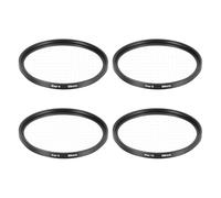 sourcing map 58mm Star Filter, Starburst Filter for Camera Lens Starlight Effect Cross Screen Set 4 Points 6 Points 8 Points 12 Points for Night Scenery Glassworks, 4 Pcs