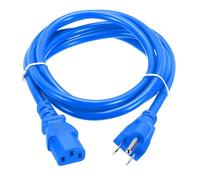 sourcing map 5ft 18 AWG Blue 18/3 Universal Power Cord C13 to NEMA 5-15P 10A 125V 3-Prong Extension Power Cord for PC,Computer,Printers,TV,AC Adapter,Laptop,Monitor,Projector