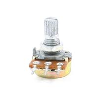 sourcing map 5K ohm 3 Pins 6mm Split Knurled Shaft Rotary Linear Taper Potentiometers