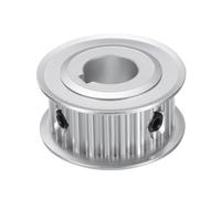 sourcing map 5M-25T-5/8B Timing Belt Pulley 5/8" Bore, 25 Teeth Aluminum Alloy Synchronous Wheel with Keyway, Pitch 5mm Tooth for 15mm Width Belt