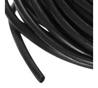 sourcing map 5m PVC Cable Sleeve Tubing, 1.5mm PVC Tube Black Cord Organizer Wire Shielding Sheathing Wrap