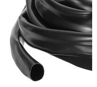 sourcing map 5m PVC Cable Sleeve Tubing, 12mm 1/2" PVC Tube Black Cord Organizer Wire Shielding Sheathing Wrap