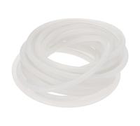 sourcing map 5m Silicone Strip Solid Rod Window Sealing Strip 6mm Rubber Weather Stripping for Car Door Window, White