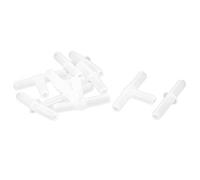 sourcing map 5mm Connecting Dia Plastic Aquarium Air Pump Tube Straight Tee Connector 10 in 1