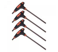sourcing map 5mm Hex Key T-Handle Dual End Wrench Spanner, Metric S2 Steel 4 Pcs