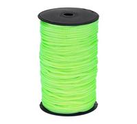 sourcing map 5mm Polypropylene Rope Braided Ropes, 100m Nylon Rope Hollow Utility Cord for Clothesline, Camping, Hiking, Outdoor, Fruit Green