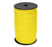 sourcing map 5mm Polypropylene Rope Braided Ropes, 100m Nylon Rope Hollow Utility Cord for Clothesline, Camping, Hiking, Outdoor, Yellow