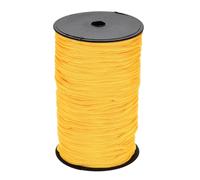 sourcing map 5mm Polypropylene Rope Braided Ropes, 100m Nylon Rope Hollow Utility Cord for Clothesline, Camping, Hiking, Outdoor, Light Yellow