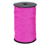 sourcing map 5mm Polypropylene Rope Braided Ropes, 100m Nylon Rope Hollow Utility Cord for Clothesline, Camping, Hiking, Outdoor, Rose Red