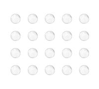 sourcing map 5mm Solid Round Clear Glass Ball Boiling Stones Soda Lime Glass Beads 500pcs