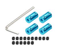 sourcing map 5mm to 8mm Shaft Coupler Rigid Coupling Connector L25mm x D14mm Aluminum Alloy for 3D Printers DIY Encoder with 16 Screws & Spanner - 4 Pcs